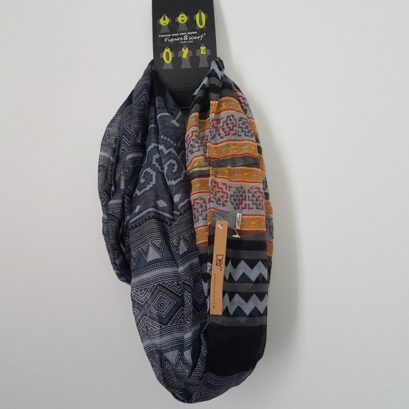 D&Y Figure 8 Multi-loop scarf - Picture 2 of 6